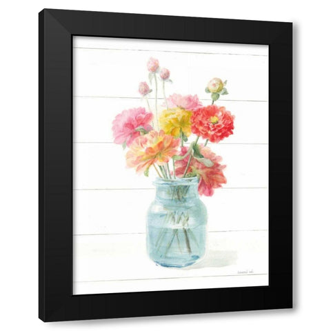 Homegrown Summer III Black Modern Wood Framed Art Print by Nai, Danhui