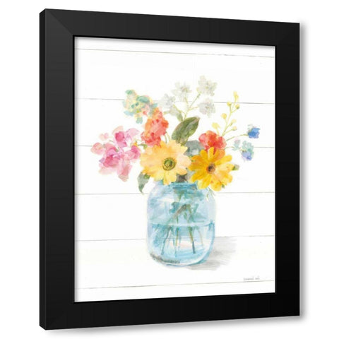 Homegrown Summer IV Black Modern Wood Framed Art Print by Nai, Danhui