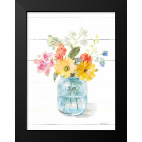 Homegrown Summer IV Black Modern Wood Framed Art Print by Nai, Danhui