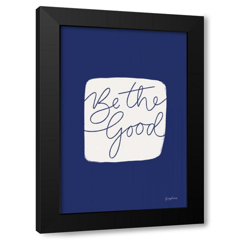 Calm Home VI Indigo Black Modern Wood Framed Art Print by Thorns, Becky