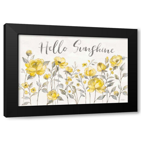 Sunny Roses I Black Modern Wood Framed Art Print by Vassileva, Silvia
