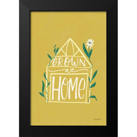 Home Grown I Black Modern Wood Framed Art Print by Thorns, Becky
