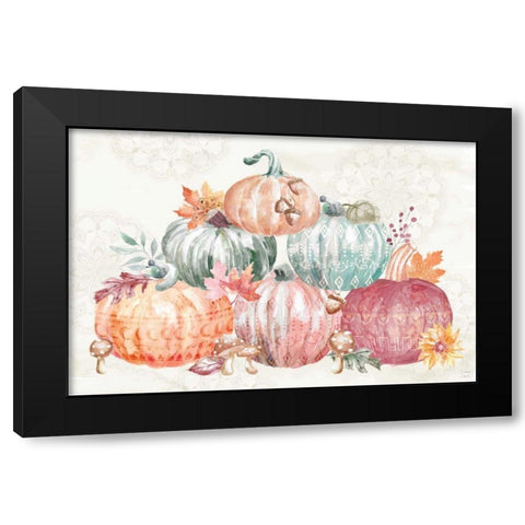 Harvest Touch IV Black Modern Wood Framed Art Print by June, Dina