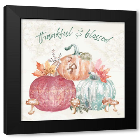 Harvest Touch VI Black Modern Wood Framed Art Print by June, Dina