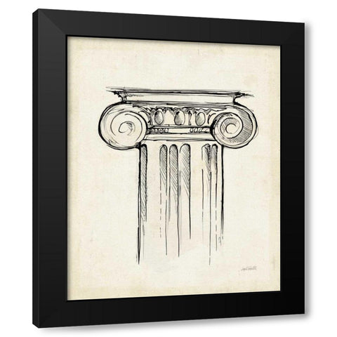 Museum Sketches V Off White Black Modern Wood Framed Art Print with Double Matting by Tavoletti, Anne