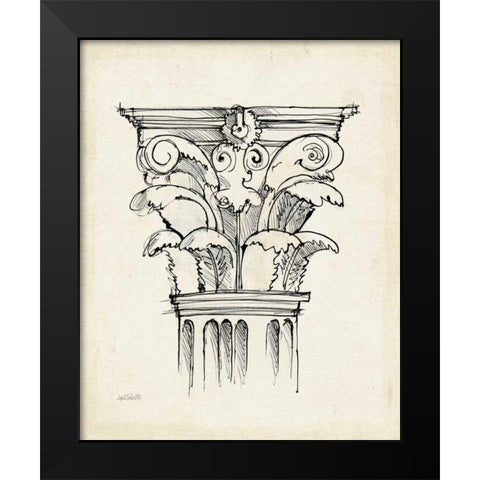 Museum Sketches VI Off White Black Modern Wood Framed Art Print by Tavoletti, Anne