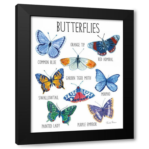 Nature Chart II Black Modern Wood Framed Art Print by Zaman, Farida