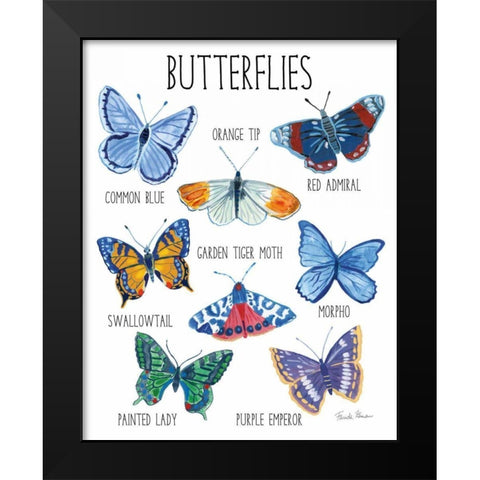 Nature Chart II Black Modern Wood Framed Art Print by Zaman, Farida