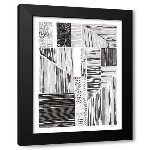 Lined Up II Black Modern Wood Framed Art Print by Prahl, Courtney