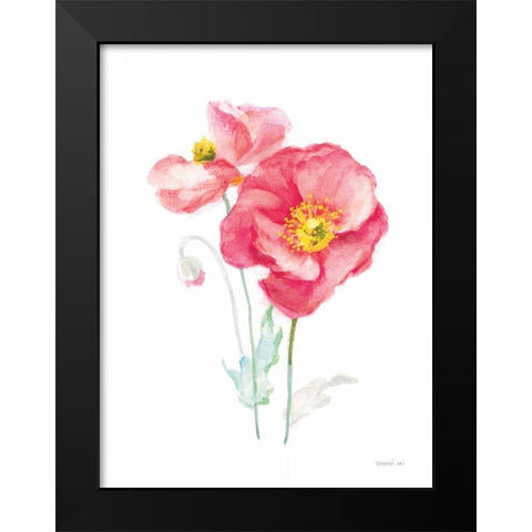 Color of Spring III Black Modern Wood Framed Art Print by Nai, Danhui