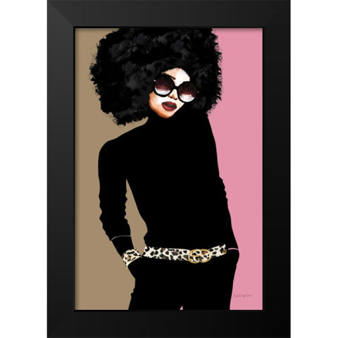 Good Attitude I Black Modern Wood Framed Art Print by Charro, Mercedes Lopez