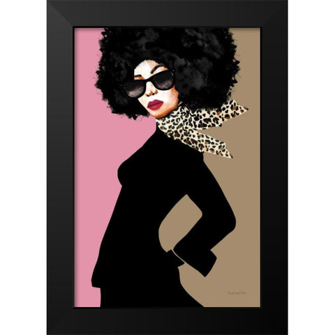 Good Attitude II Black Modern Wood Framed Art Print by Charro, Mercedes Lopez