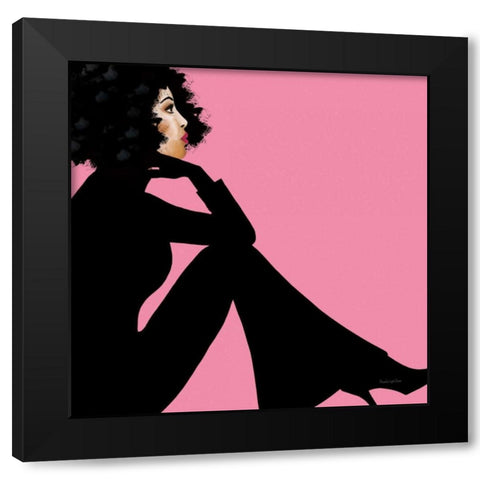 She is Everything I Black Modern Wood Framed Art Print with Double Matting by Charro, Mercedes Lopez