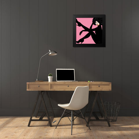 She is Everything II Black Modern Wood Framed Art Print by Charro, Mercedes Lopez