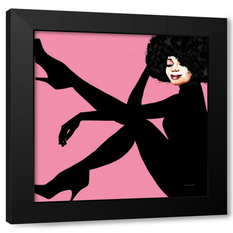 She is Everything II Black Modern Wood Framed Art Print with Double Matting by Charro, Mercedes Lopez