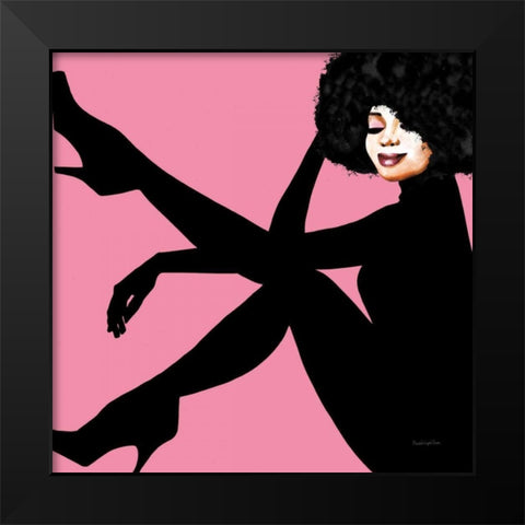 She is Everything II Black Modern Wood Framed Art Print by Charro, Mercedes Lopez