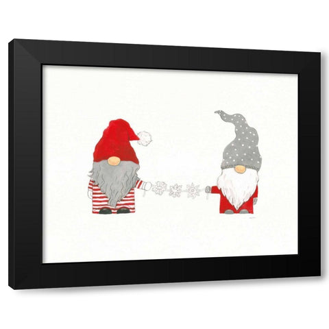 Winter Gnomes I Black Modern Wood Framed Art Print by Jackson, Jenaya