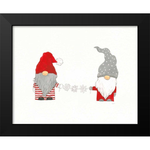 Winter Gnomes I Black Modern Wood Framed Art Print by Jackson, Jenaya