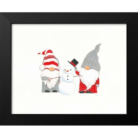Winter Gnomes II Black Modern Wood Framed Art Print by Jackson, Jenaya