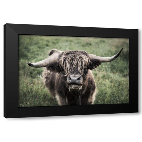 What Black Modern Wood Framed Art Print by Larson, Nathan