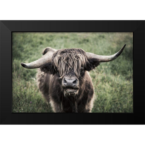 What Black Modern Wood Framed Art Print by Larson, Nathan