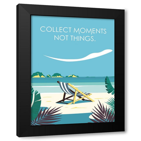 Collect Moments Chair Black Modern Wood Framed Art Print by Escalante, Omar