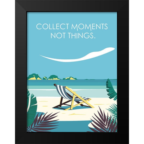 Collect Moments Chair Black Modern Wood Framed Art Print by Escalante, Omar