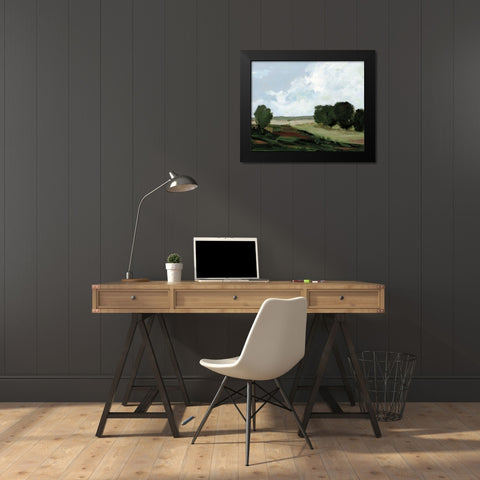 Green Grove Black Modern Wood Framed Art Print by Munger, Pamela