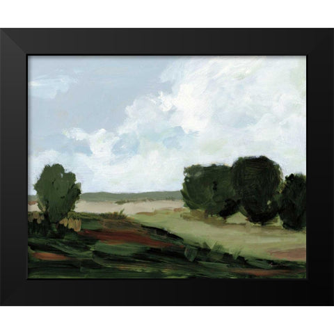Green Grove Black Modern Wood Framed Art Print by Munger, Pamela