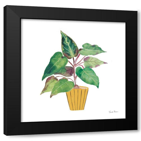 Potted Jewels IV Black Modern Wood Framed Art Print with Double Matting by Zaman, Farida
