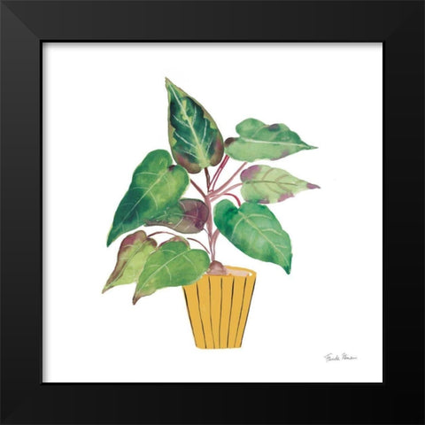 Potted Jewels IV Black Modern Wood Framed Art Print by Zaman, Farida