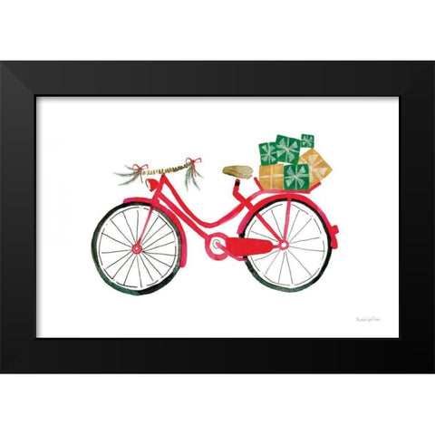 Christmas Delivery II Black Modern Wood Framed Art Print by Charro, Mercedes Lopez