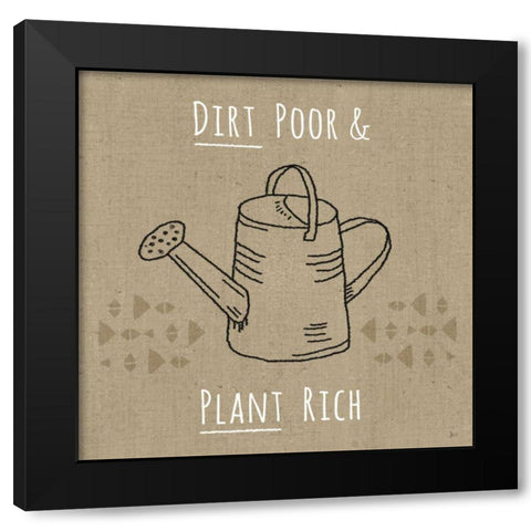 Home Grown IV Black Modern Wood Framed Art Print by Aiken, Jess