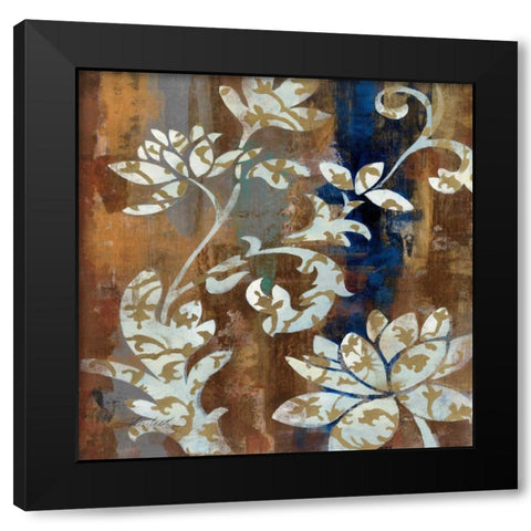 Moonlight Magnolia Silhouette I Black Modern Wood Framed Art Print with Double Matting by Vassileva, Silvia