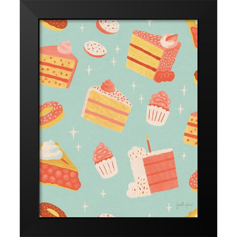 Fresh Baked Pattern VA Black Modern Wood Framed Art Print by Penner, Janelle