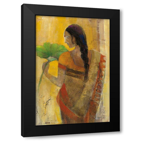 Women of the World II Black Modern Wood Framed Art Print by Hristova, Albena