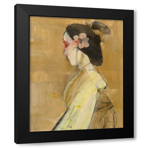 Women of the World VI Black Modern Wood Framed Art Print by Hristova, Albena