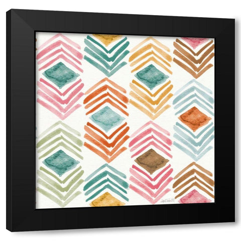 Girlfriends Pattern III Black Modern Wood Framed Art Print by Tavoletti, Anne