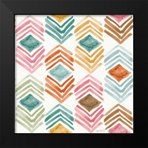 Girlfriends Pattern III Black Modern Wood Framed Art Print by Tavoletti, Anne