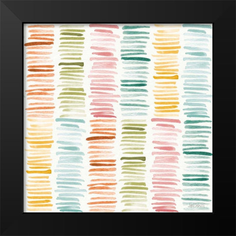 Girlfriends Pattern V Black Modern Wood Framed Art Print by Tavoletti, Anne