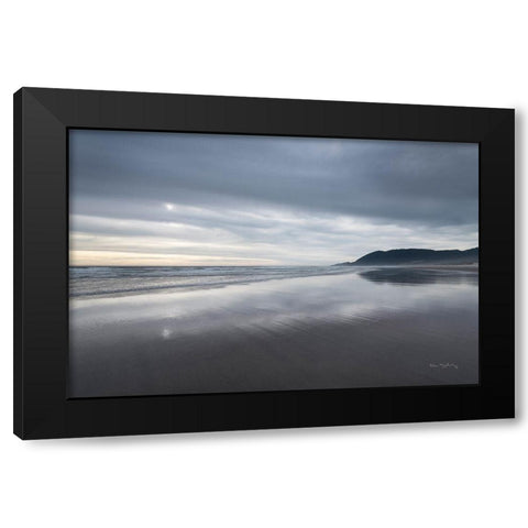 Nehalem Beach Oregon Black Modern Wood Framed Art Print by Majchrowicz, Alan