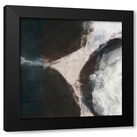 Newgrange Black Modern Wood Framed Art Print by Wild Apple Portfolio