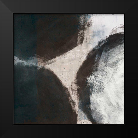 Newgrange Black Modern Wood Framed Art Print by Wild Apple Portfolio