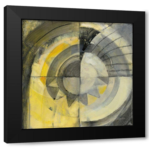 Reflected II Black Modern Wood Framed Art Print with Double Matting by Hristova, Albena