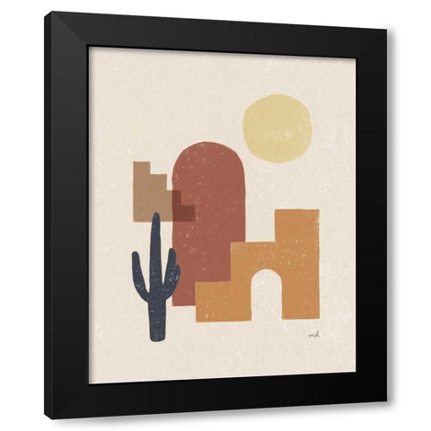 Desert Arches II Black Modern Wood Framed Art Print by Hershey, Moira