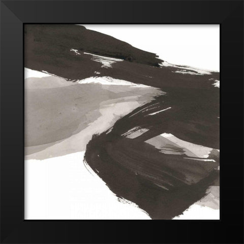 Chaos I Black Modern Wood Framed Art Print by Paschke, Chris