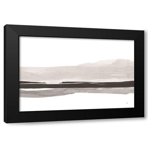 Marbled Gray III Black Modern Wood Framed Art Print by Paschke, Chris