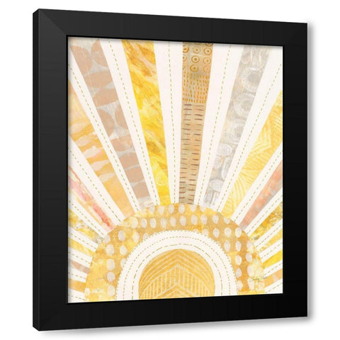Boho Sunshine I Black Modern Wood Framed Art Print by Prahl, Courtney
