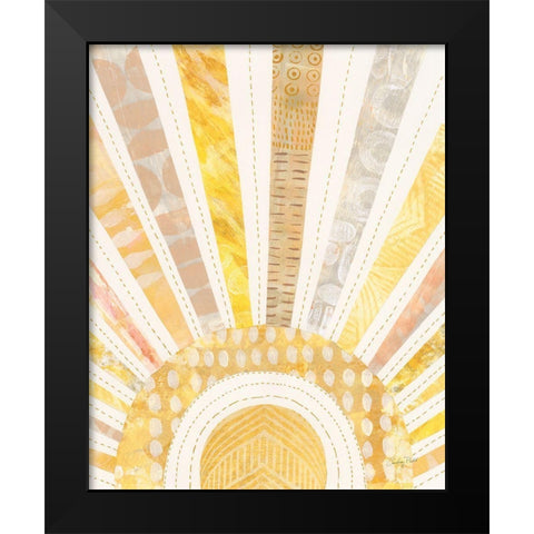 Boho Sunshine I Black Modern Wood Framed Art Print by Prahl, Courtney