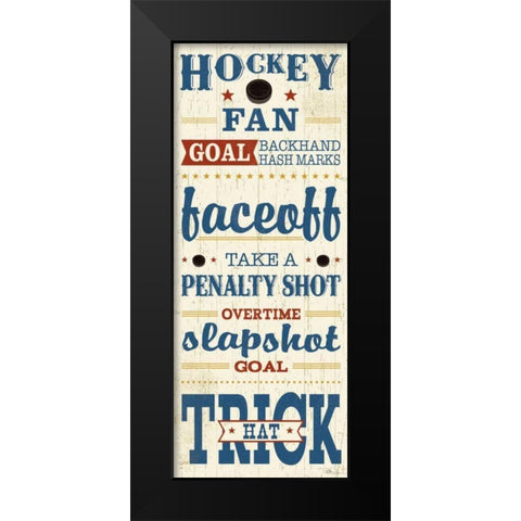 Sports Lovers V Red Black Modern Wood Framed Art Print by Pela Studio